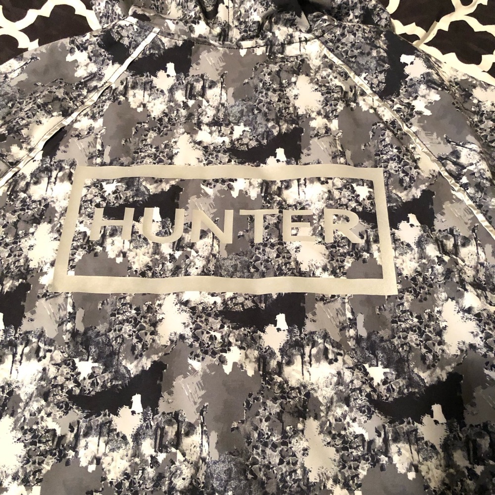 Hunter Target Jacket Mens Large Black White Gray Camo Full Zip Hoodie M2
